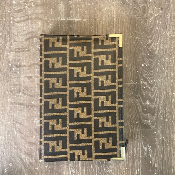 Vintage 90s FENDI Address Book w/ Notepad - Zip Closure - Picture 13 of 13